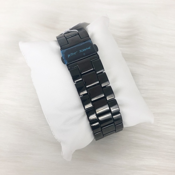 Betsey Johnson Black Skull Crown Watch - Picture 6 of 8